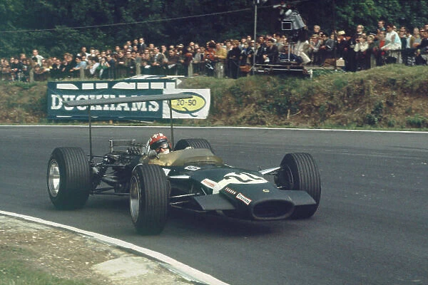 Brands Hatch, England. 18-20th July 1968. Jo Siffert, Lotus 49B Ford, 1st position. Ref: 68GB176. World Copyright: LAT Photographic
