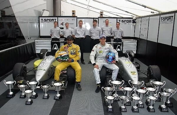 British Formula Three Championship: Karun Chandhok and Clivio Piccione and the T-Sport team