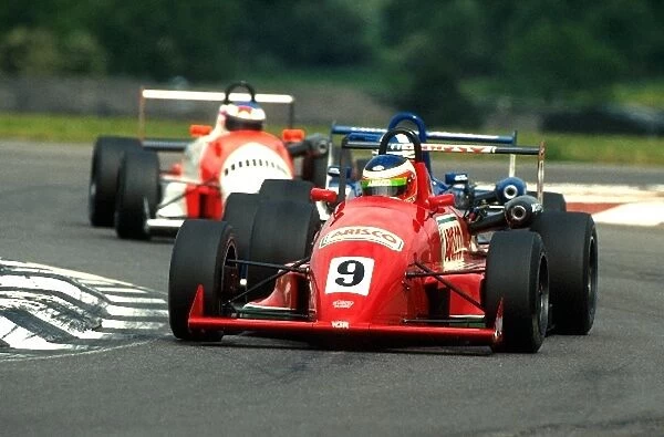 British Formula Three Championship: Second place finisher Rubens Barrichello West Surrey Racing Ralt RT35-Mugen with David Coulthard Ralt RT35-Mugen