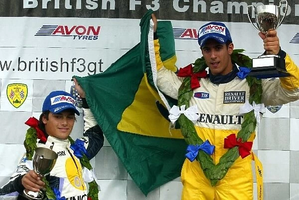 British Formula Three Championship: Winner of both rounds Lucas Di Grassi HiTech Racing and 2nd place Nelson Piquet JR. Piquet Sports