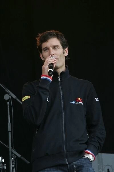 British Grand Prix Party: Mark Webber Red Bull Racing