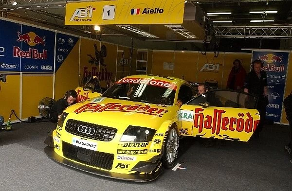 The car of Laurent Aiello (FRA), Hasseroeder Abt-Audi TT-R, in the pitbox