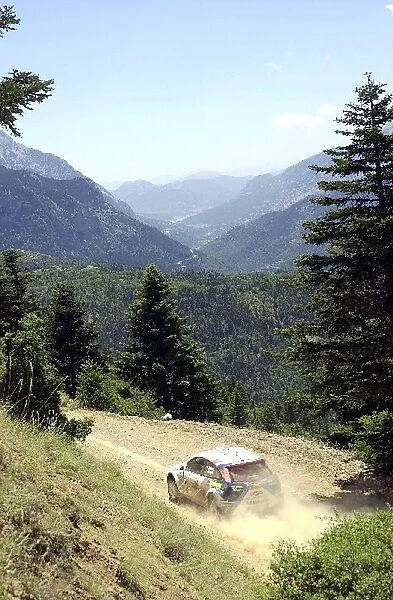 Carlos Sainz (ESP). World Rally Championship, Acropolis Rally, 14-17 June 2001