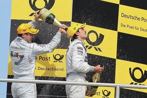 DTM. Champagne shower from race winner Gary Paffett 
