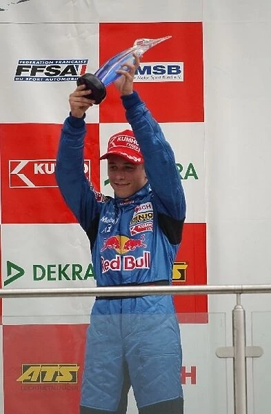 Christian Klien (AUT) Mucke Motorsport celebrates his third position on the podium