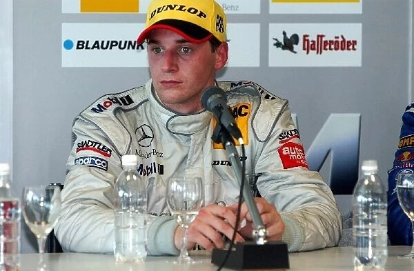 Christijan Albers Mercedes in the press conference: DTM Championship, Rd 2, Adria International Raceway, Italy, 11 May 2003
