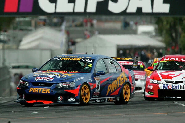 Clipsal 500 V8 Supercars Adelaide 22nd March 2003 Ford driver Marcos Ambrose driving his BA Falcon took victory in race 1 of the 2003 V8 Supercar Championship. World Copyright: Mark Horsburgh / LAT Photographic ref: Digital Image Only