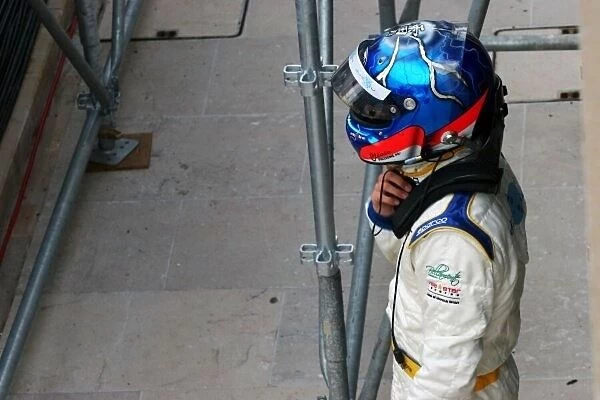 GP2. Clivio Piccione (MON) retires from his home race.
