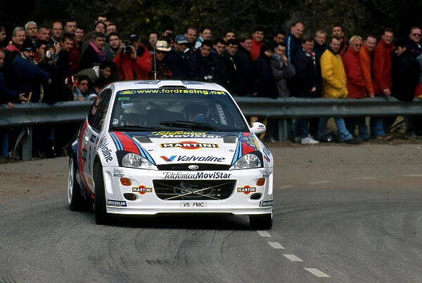 Colin McRae in action in his Ford Focus, Leg 2 Catalunya Rally 2000. Photo: McKlein  /  LAT