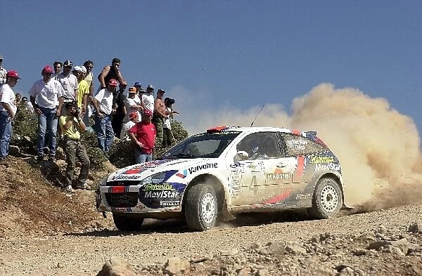 Colin McRae (GBR) on stage 7 World Rally Championship, Acropolis Rally, 14-17 June 2001