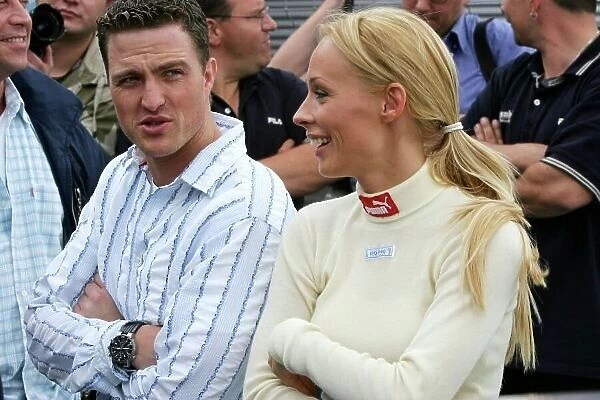 Cora Schumacher, wife of Ralf Schumacher, in the BMW Mini Challenge, Rd 1, Lausitzring, Germany