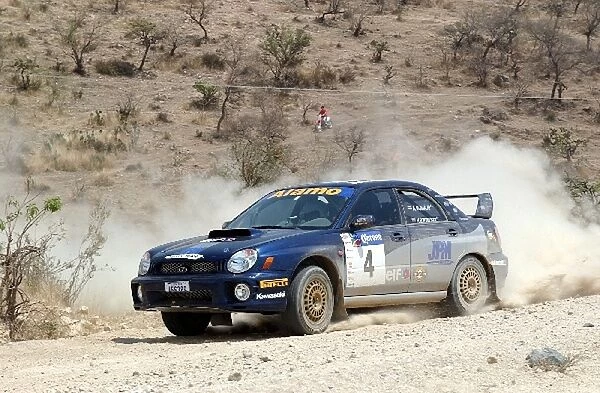 Corona Rally Mexico: Andres Montalto Costa Rica in his Gp N Subaru WRX