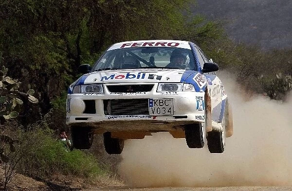 Corona Rally Mexico: Janus Kulig, Mitsubishi Lancer, finished in second place