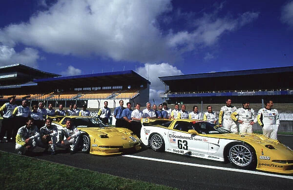 The Corvette Racing, Gary Pratt C5-R line up