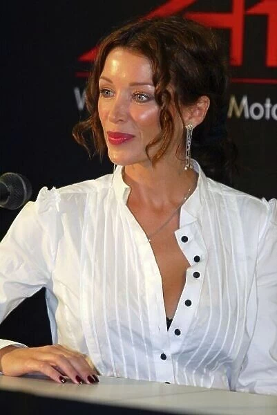 A1GP. Dannii Minogue (AUS) Singer in a press conference.