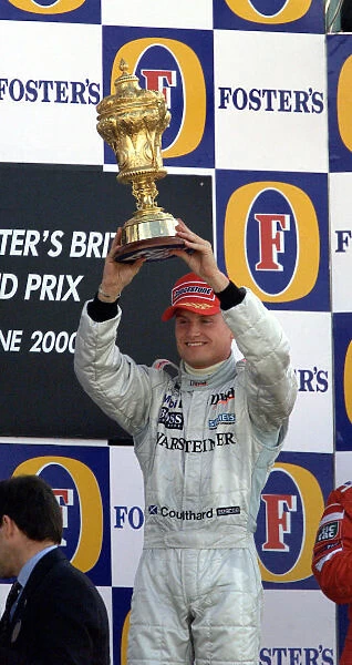 David Coulthard after winning the British GP