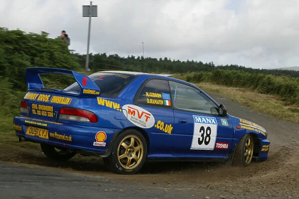 Dermot Hanafin  /  Mike Gibson. Manx International Rally. July 31st - August 2nd 2003