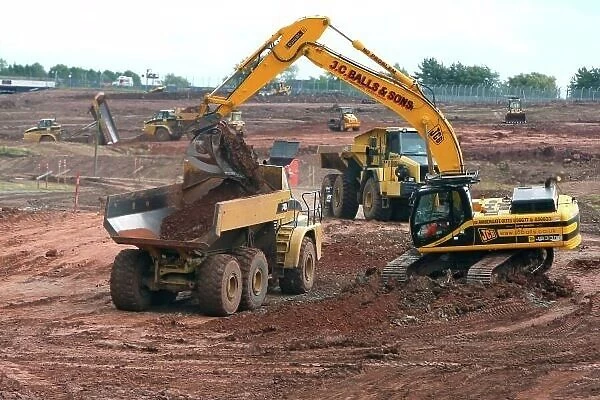 Donington Park Circuit Construction
