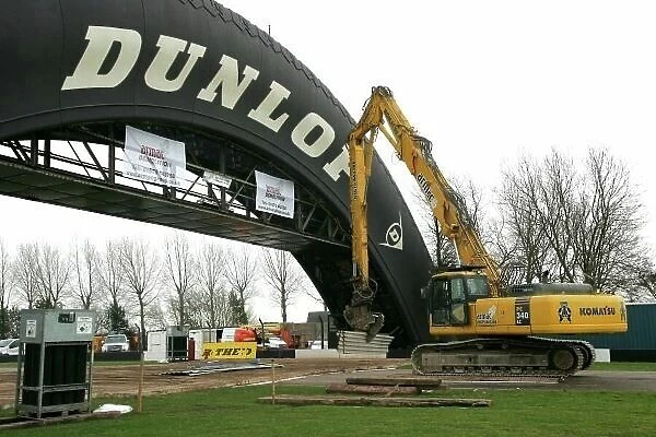 Donington Park Dunlop Bridge Demolition