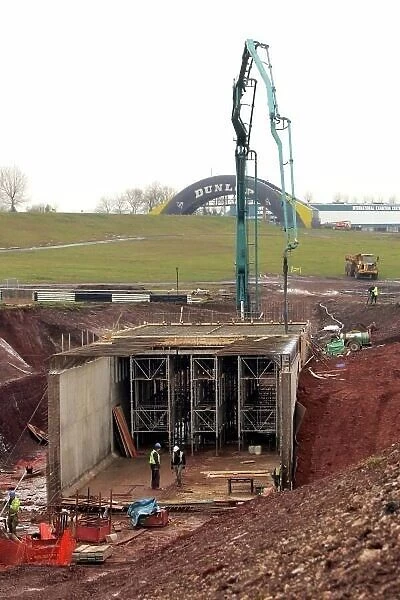 Donington Park Paddock Tunnel Construction