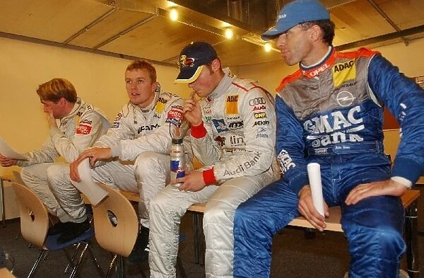 The four top driver from Super Pole Qualifying, from left to right: Christijan Albers