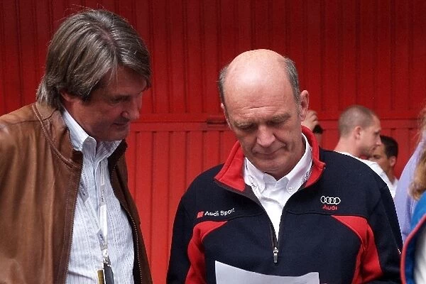 DTM: L-R: Hermann Tomczyk ADAC Motorsport Chief and Dr. Wolfgang Ullrich Audi-Sport Chief