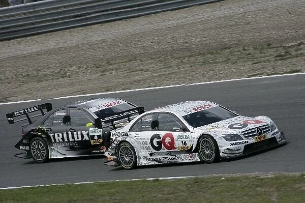 DTM: Maro Engel GQ AMG Mercedes C-Klasse and Ralf Schumacher Trilux AMG Mercedes C-Klasse