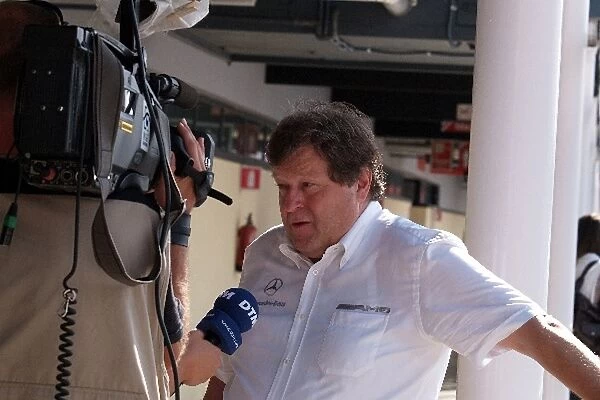 DTM: Norbert Haug Mercedes Motorsport Chief is interviewed
