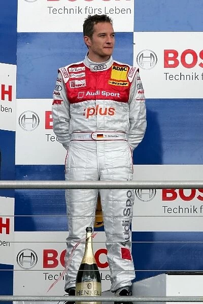 DTM: Timo Scheider Audi Sport Team Abt on the podium