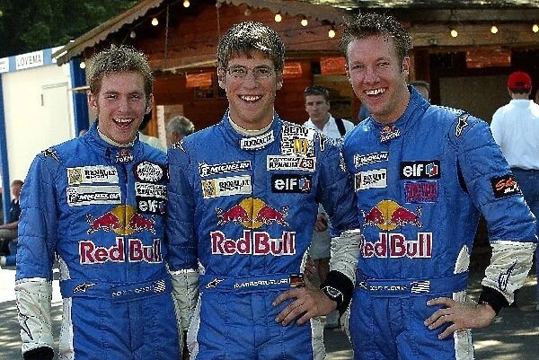 Eurocup Formula Renault 2000: L-R: Scott Speed, Michael Ammermuller and Colin Fleming