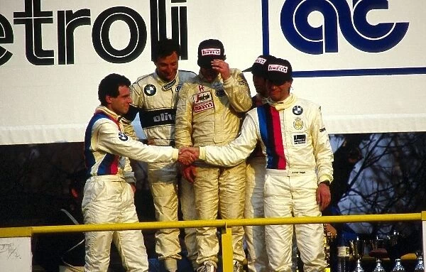 European Touring Car Championship: 2nd place, Roland Ratzenberger BMW M Team, winners, Riccardo Patrese BMW M Team, Johnny Cecotto and 3rd place