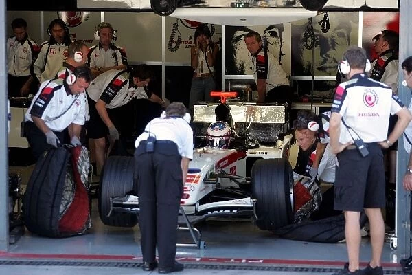 F1 Testing: Jenson Button Honda F1: F1 Testing, Day 2, Monza, Italy