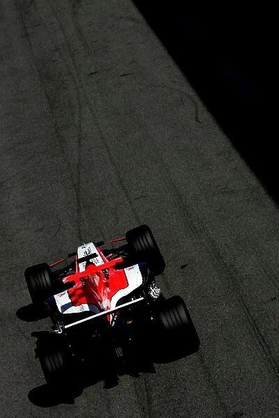 F1 Testing: Tiago Monteiro MF1 Racing: F1 Testing, Day 3, Monza, Italy