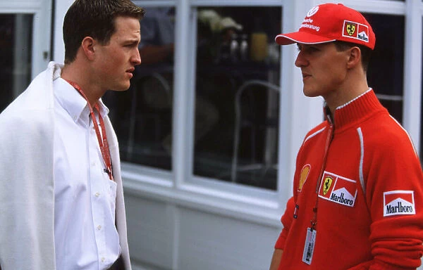 F1Spanish Grand Prix-Portrait of the Schumacher brothers