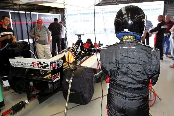 F1x2 Silverstone: F1x2 passenger prepares to get in the car