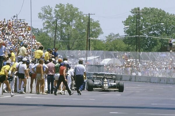 Fair Park, Dallas, Texas, USA. 6-8 July 1984. Nigel Mansell: 1984 United States Grand Prix