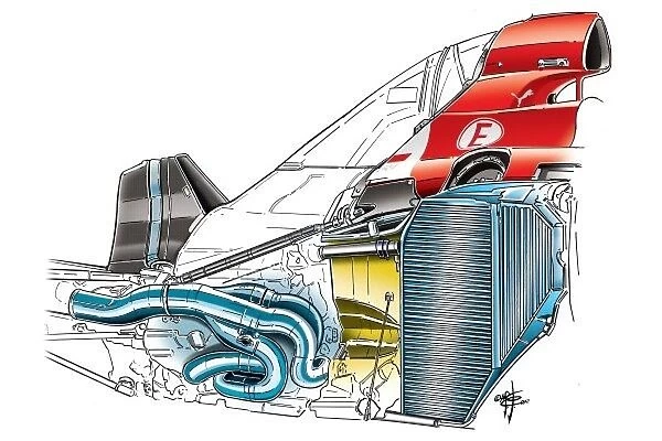 Ferrari F2012 internal components: MOTORSPORT IMAGES: Ferrari F2012 internal components