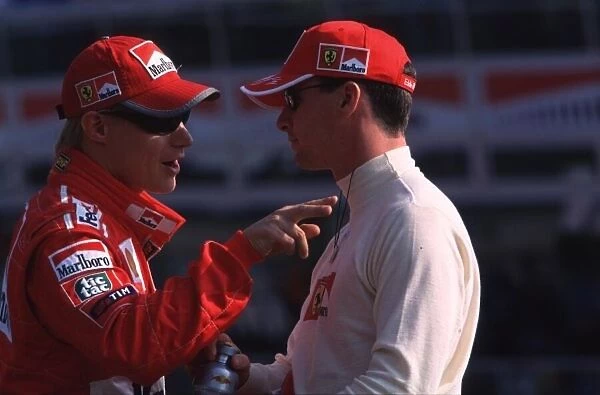 Ferrari Team-Mates, Irvine and Salo Italian Grand Prix, Monza 12  /  9  /  99 World ©LA