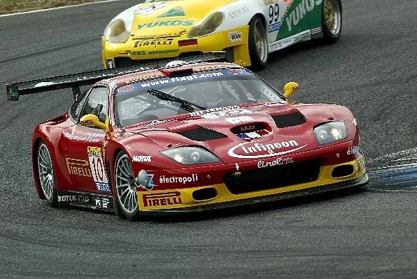 FIA GT Championship: Christian Pescatori  /  Boris Derichebourg JMB Ferrari 575 GTC failed to finish