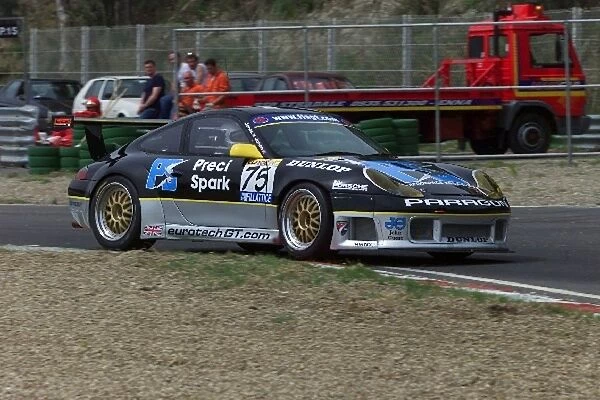 FIA GT Championship: David Jones  /  Godfrey Jones Eurotech Porsche 911 GT3-RS finished 3rd in N-GT