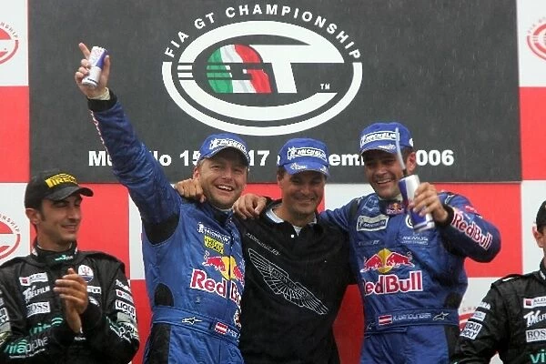 FIA GT Championship: L-R: Race winners Philipp Peter and Karl Wendlinger Race Alliance