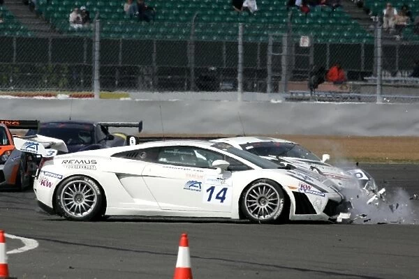 FIA GT3 Championship: Marius Ritskes S-Berg Racing Lamborghini Gallardo crashes out