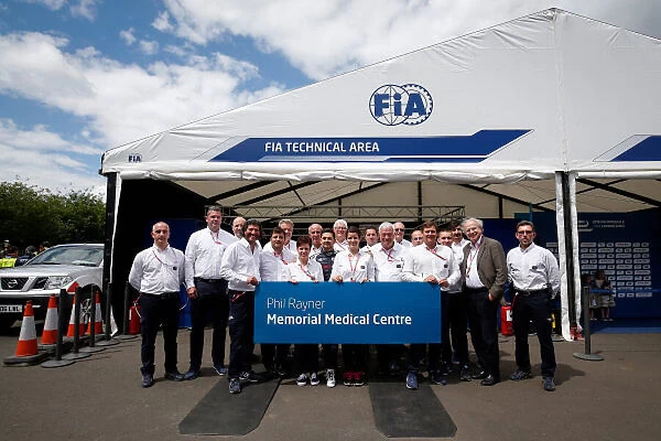 FIA Staff Group Photo. London e-Prix, Battersea, London, United Kingdom. Sunday 3 July 2016. Photo: Adam Warner  /  LAT  /  FE. ref: Digital Image _L5R3416