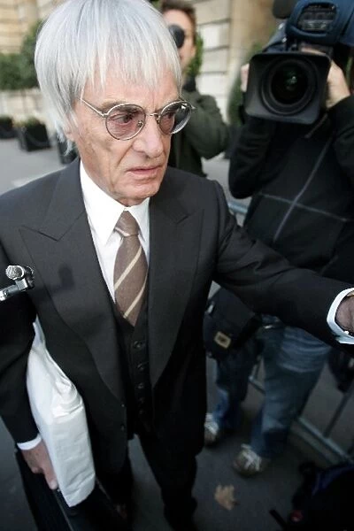 FIA World Council Hearing: Bernie Ecclestone F1 Supremo arrives at the hearing