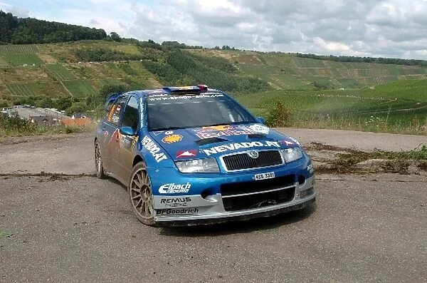 FIA World Rally Championship: Andreas Aigner, Skoda Fabia WRC, on Stage 4
