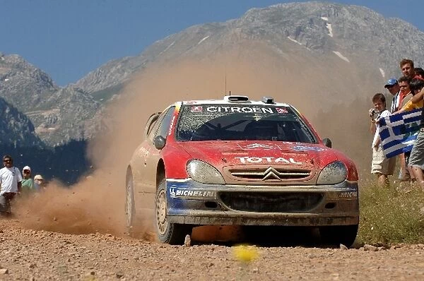 FIA World Rally Championship: Carlos Sainz, Citroen Xsara WRC, in action on Stage 10 finished leg 2 in third place