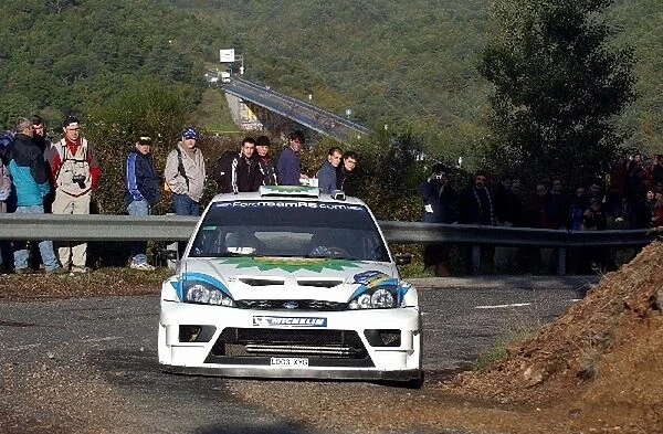 FIA World Rally Championship: Francois Duval in action on the shakedown stage