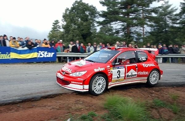 FIA World Rally Championship: Gilles Panizzi on the shakedown stage