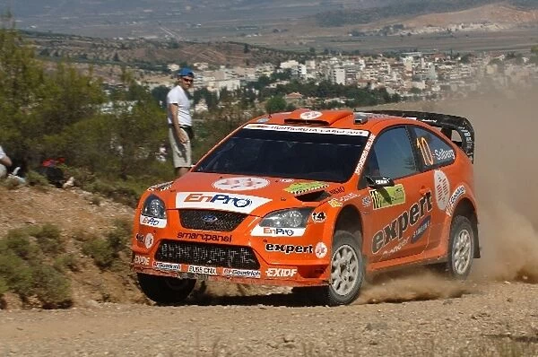 FIA World Rally Championship: Henning Solberg, Ford Focus WRC, on Stage 3