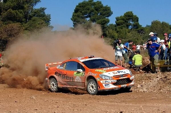 FIA World Rally Championship: Henning Solberg, Peugeot 307 WRC, on stage 15